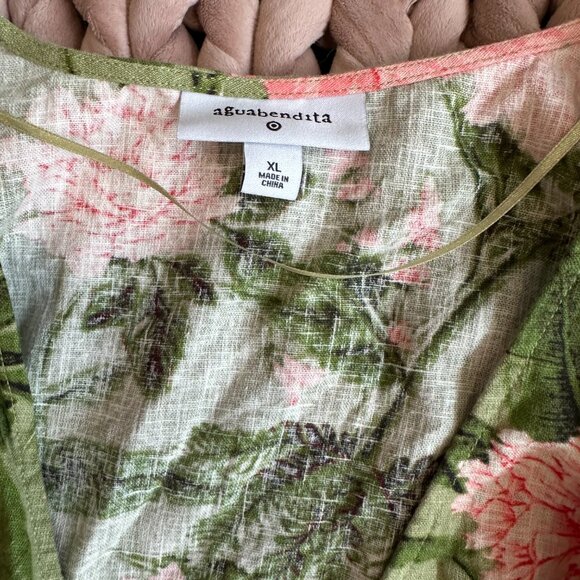 Bendita x Target Peony Print Tie Wrap Top - Picture 6 of 6